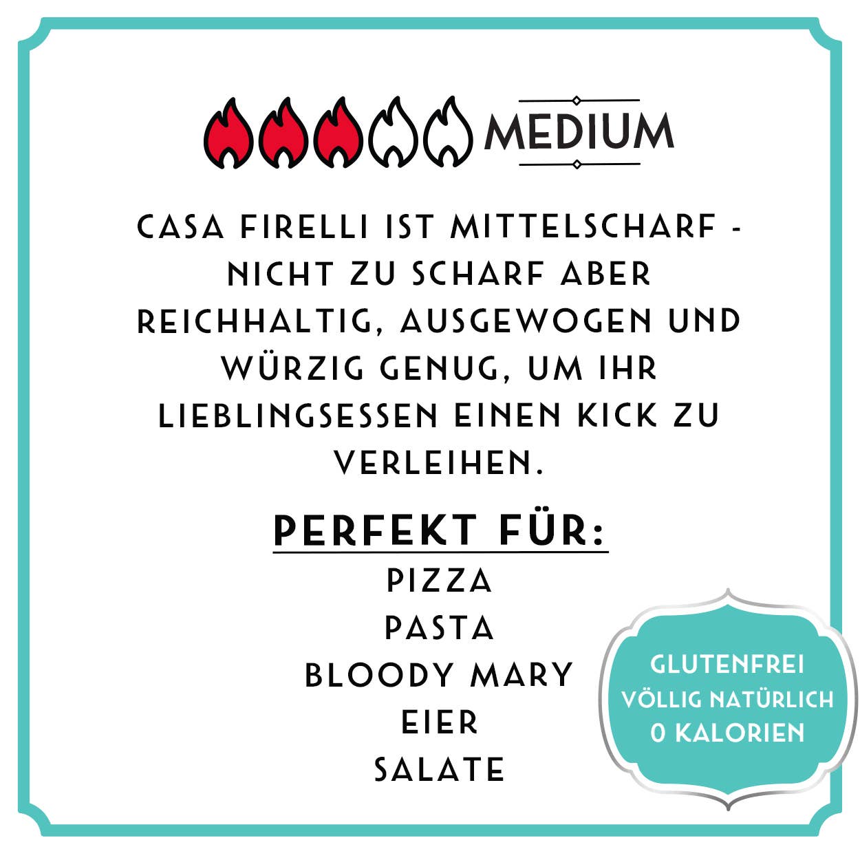 Casa Firelli Italian Hot Sauce 148ml Glasflasche - GUNDT HOME