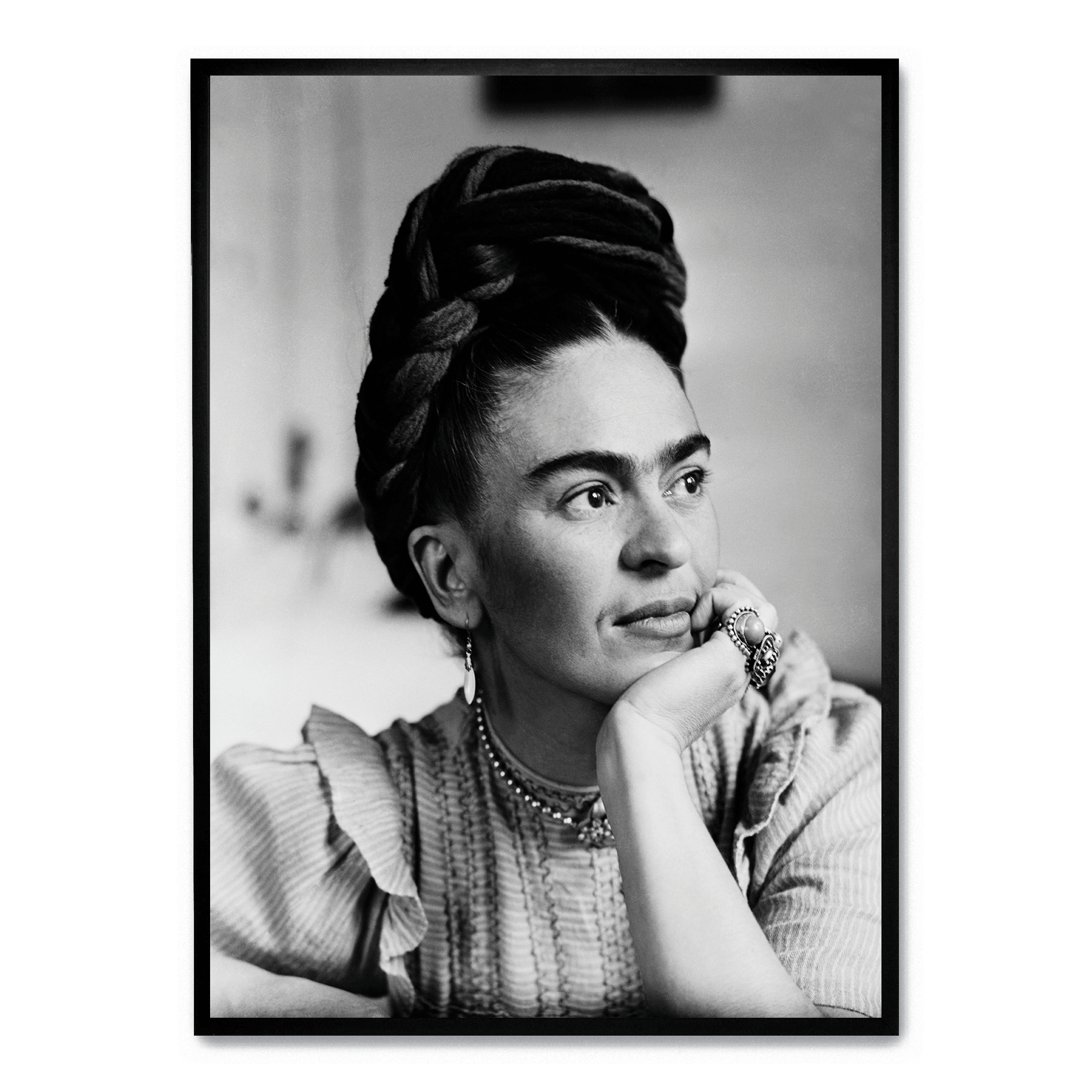 Frida-Kahlo-Pose-Plakat: No frame / A4 (21 x 29,7 cm)