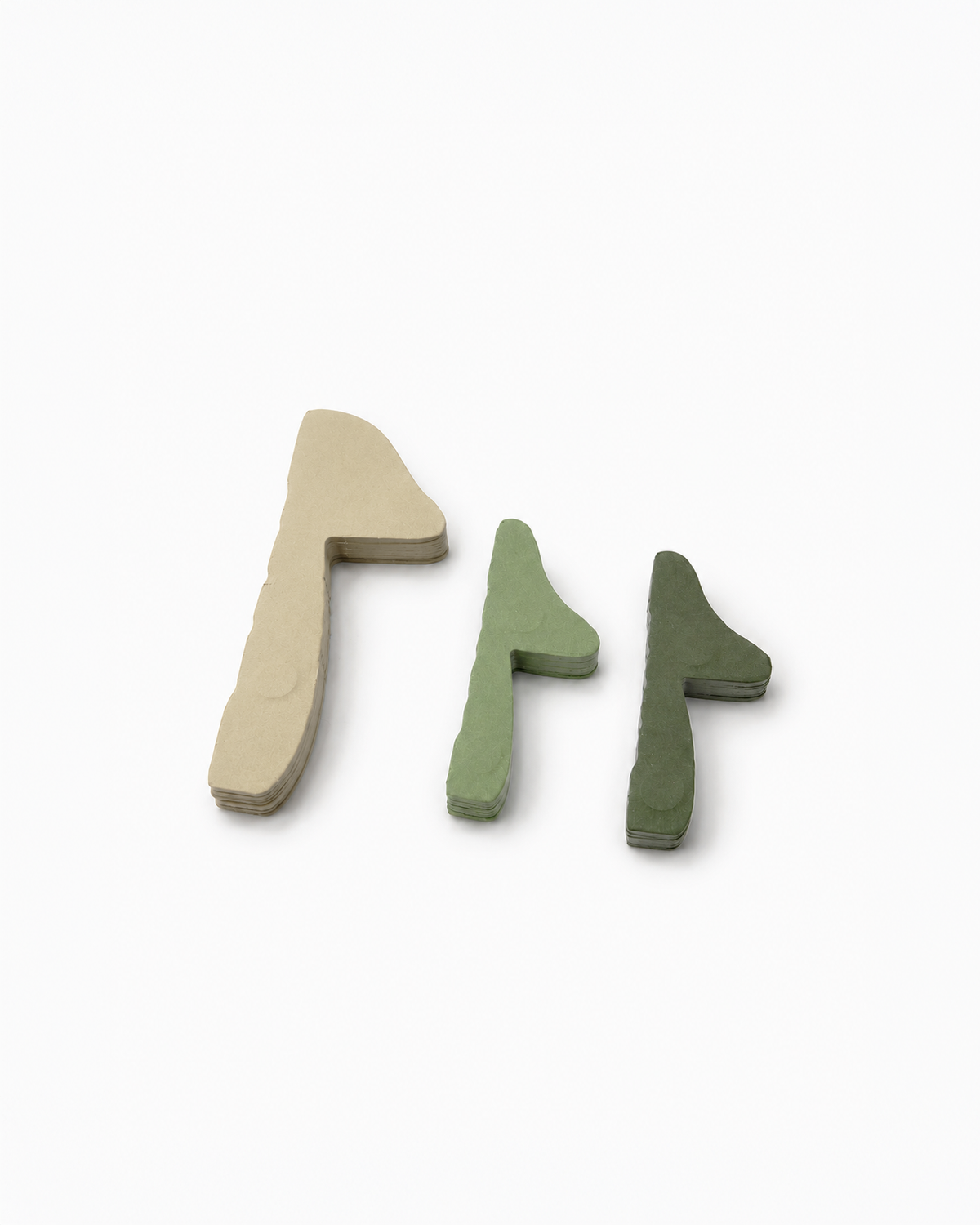 Bunte Papierpilze Herbstdeko 3-er Set braun: Braunes Set
