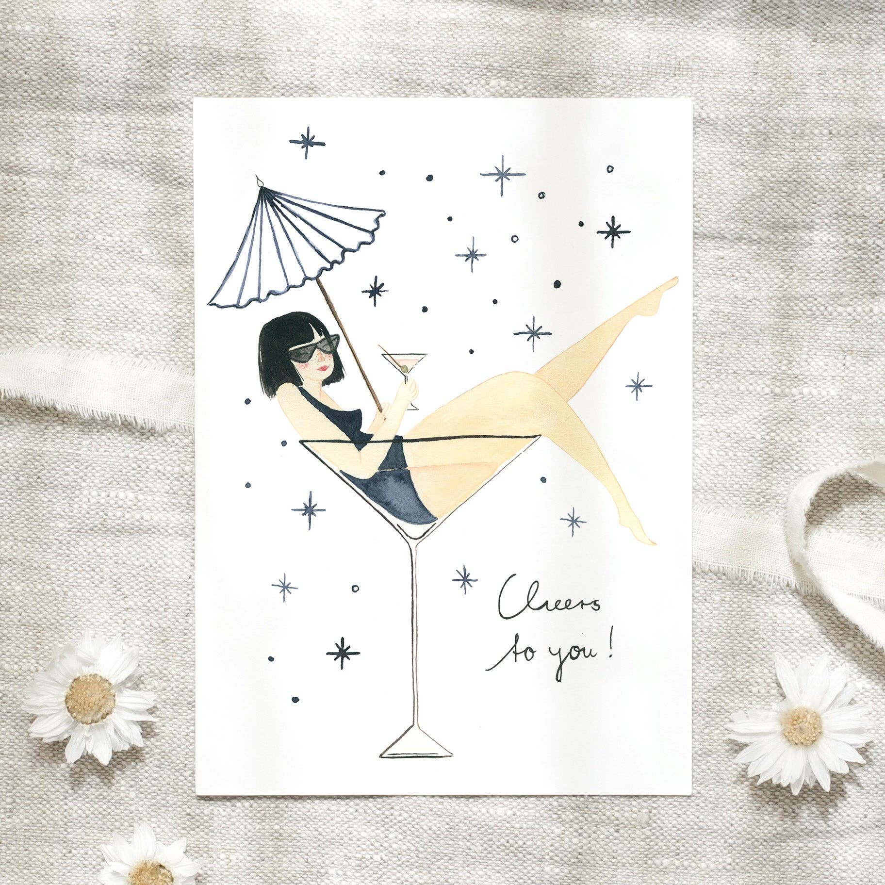 Postkarte · Lady Cocktail - GUNDT HOME