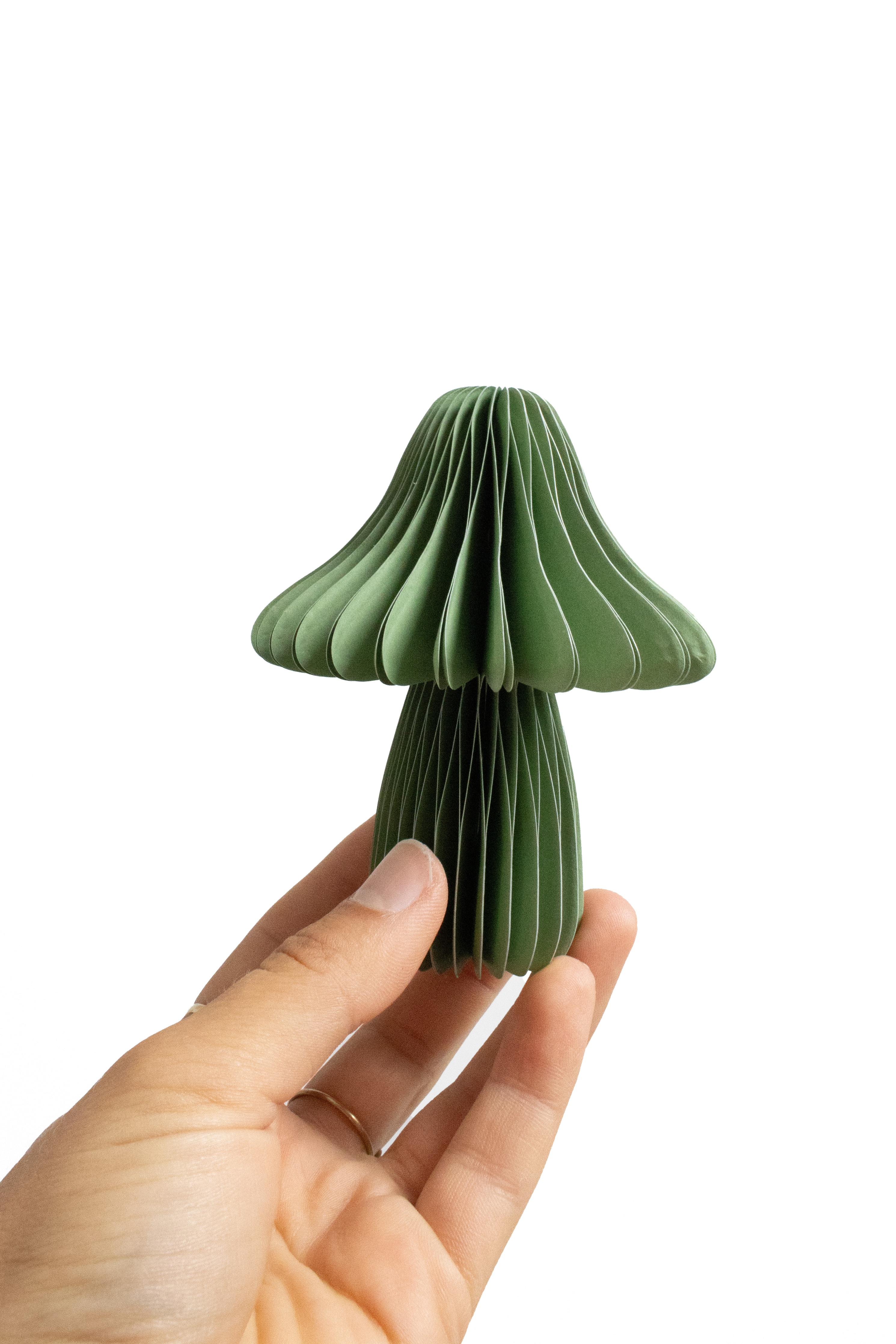 Bunte Papierpilze Herbstdeko 3-er Set braun: Braunes Set