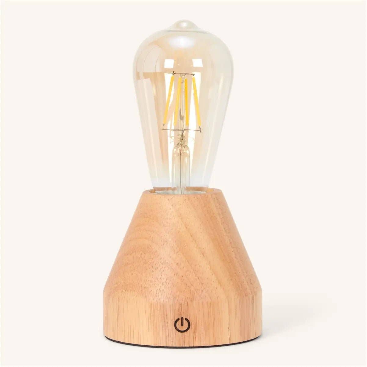 Zavi Hellbraune Wiederaufladbare Tischlampe | LED, Kabellos & 80 Stunden Akkulaufzeit - GUNDT HOME