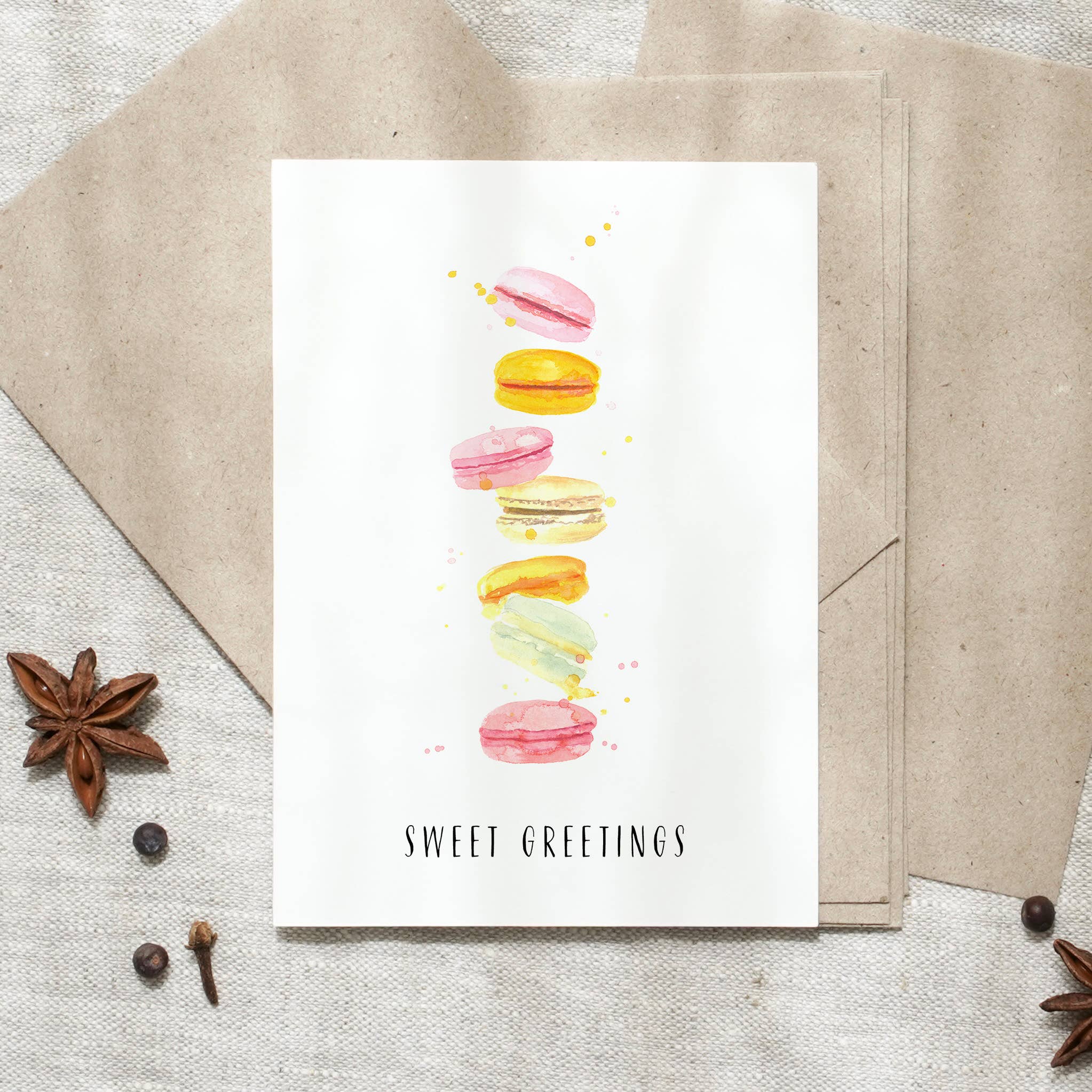 Postkarte · Macarons - GUNDT HOME