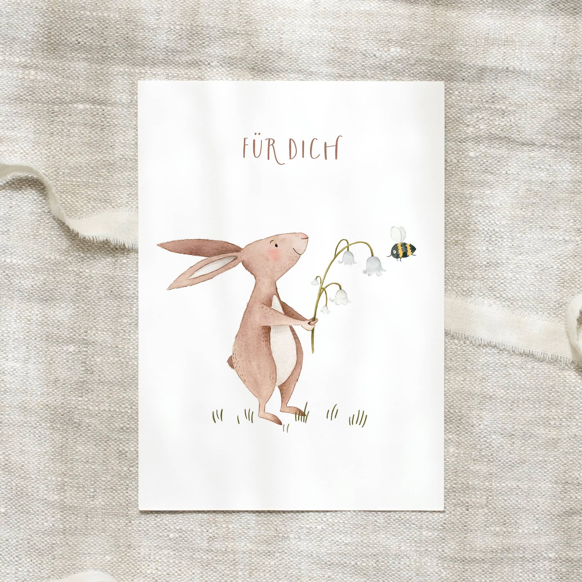 Postkarte - Hase | Für dich - GUNDT HOME