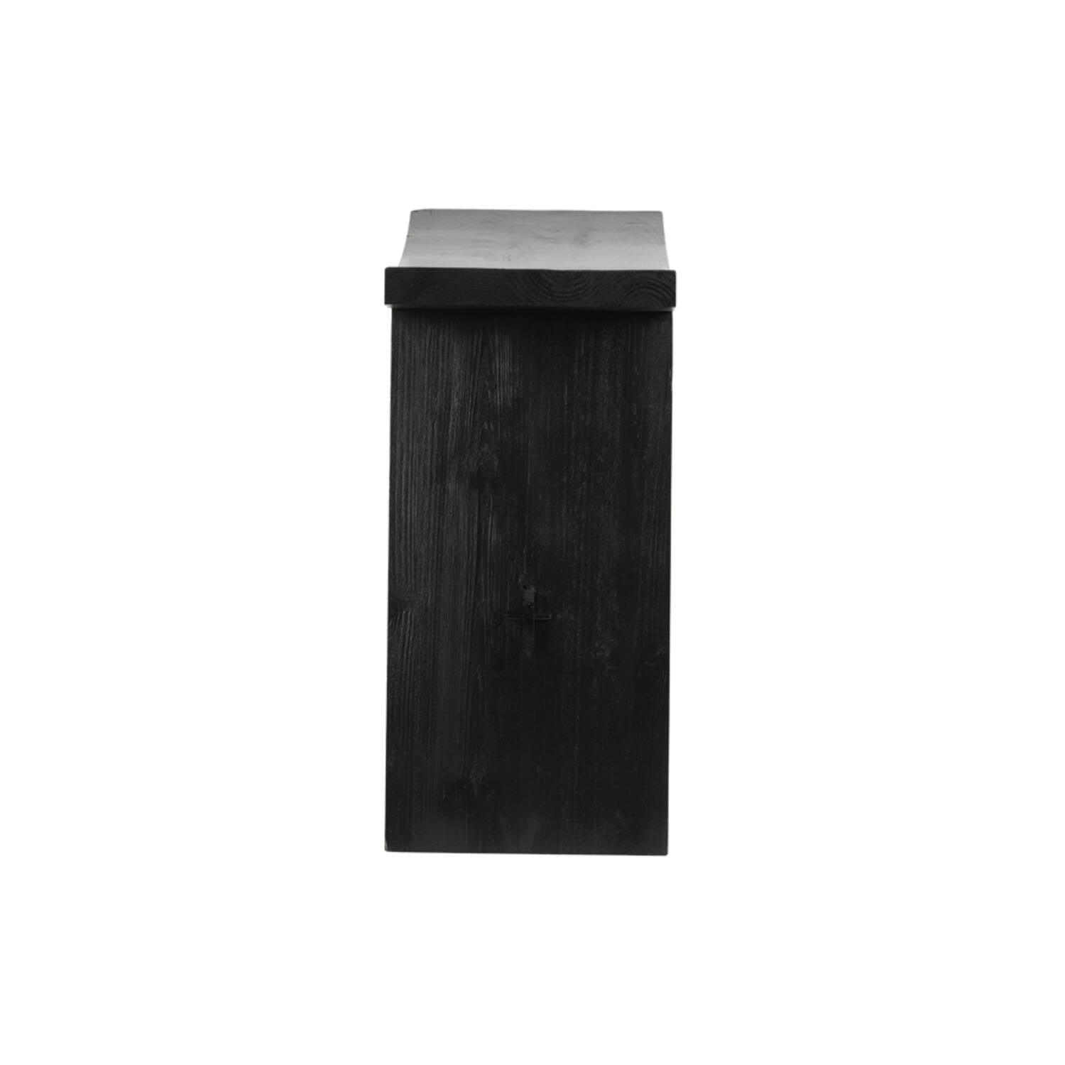 Hocker Nieke schwarz Holz - GUNDT HOME