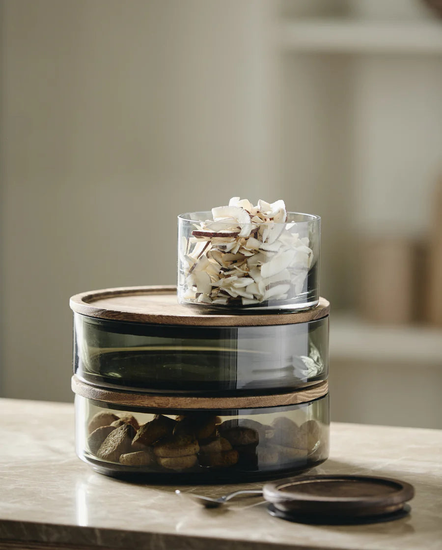 NORDAL Basil Aufbewahrungsbox L mit Holzdeckel - GUNDT HOME