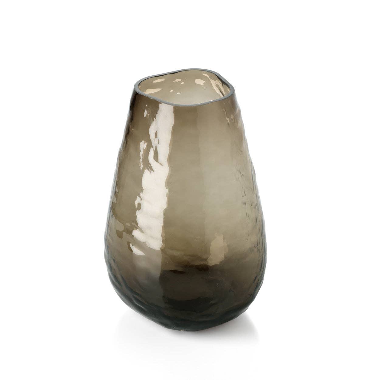 Die organisch geformte Vase - Braun - M