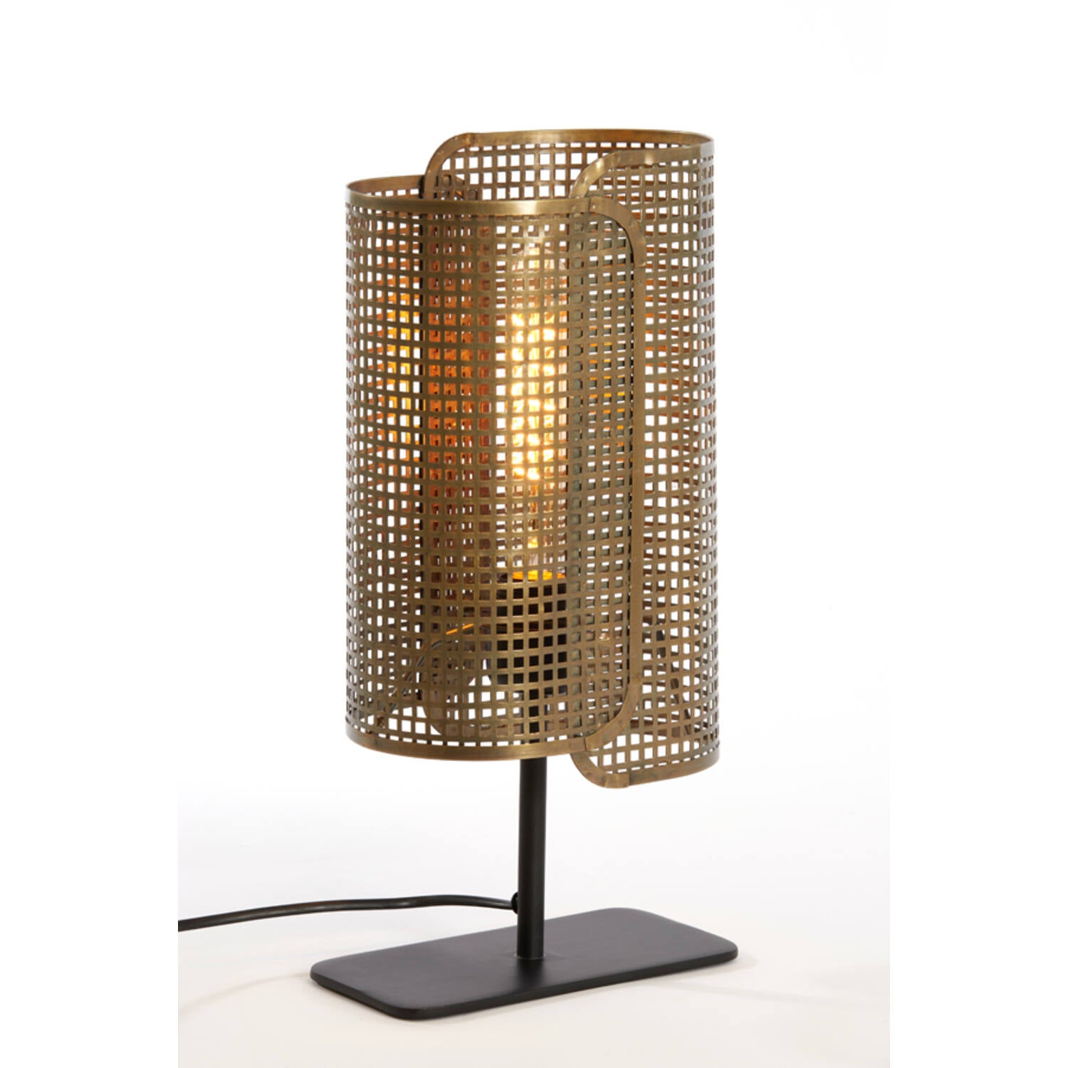 Tischleuchte 20x13x41 cm MACI antik bronze+matt schwarz - GUNDT HOME