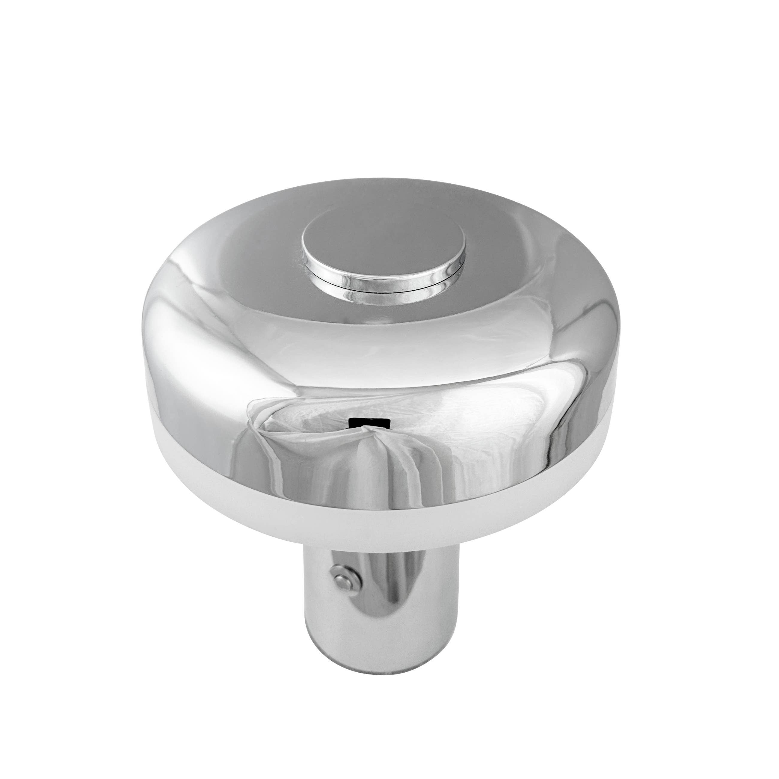 Porter Tischlampe aus Chrom, wiederaufladbar mit eingebauter LED