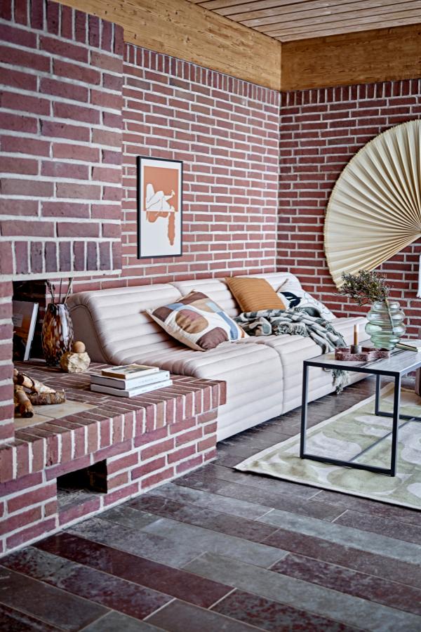 Alk Decke, Grün, Recycelte Baumwolle - GUNDT HOME