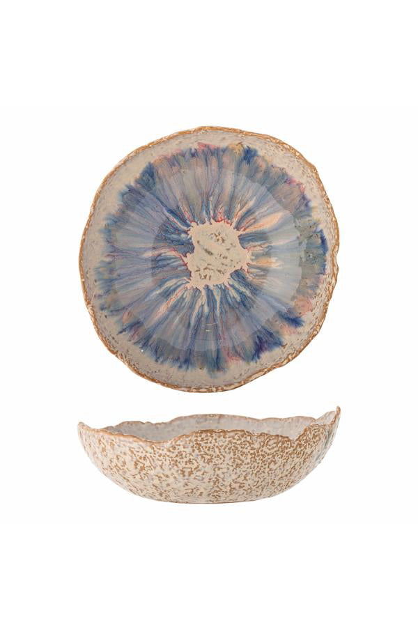 Amalia Schale, Blue, Steingut - GUNDT HOME