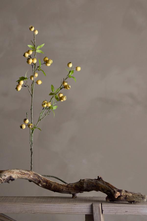 Hawthorn Zweig, Gelb, Künstliche Blumen - GUNDT HOME