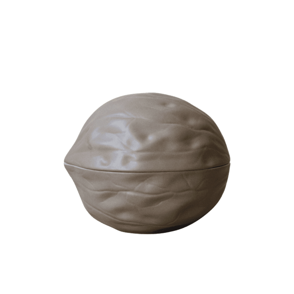 Wallnus Keramikdose Beige
