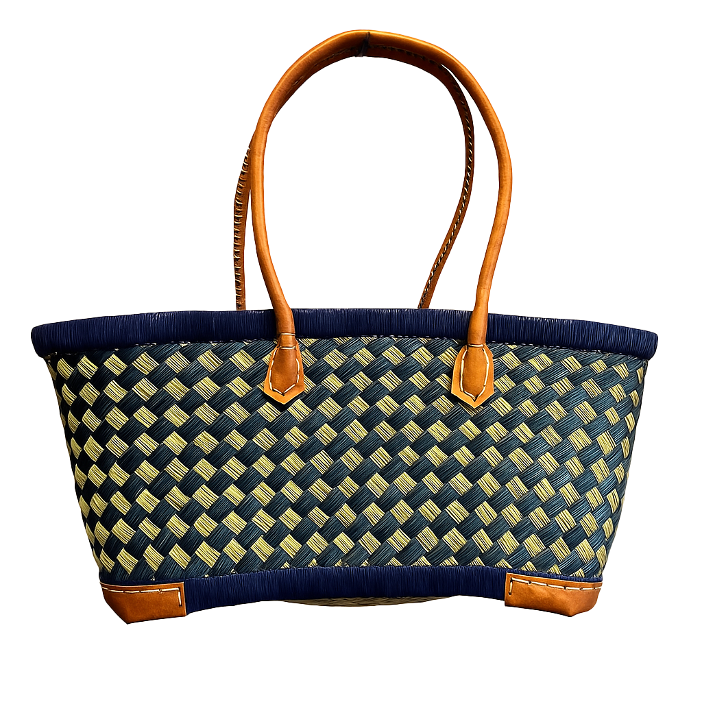 Einkaufskorb Madagaskar Damier - GUNDT HOME