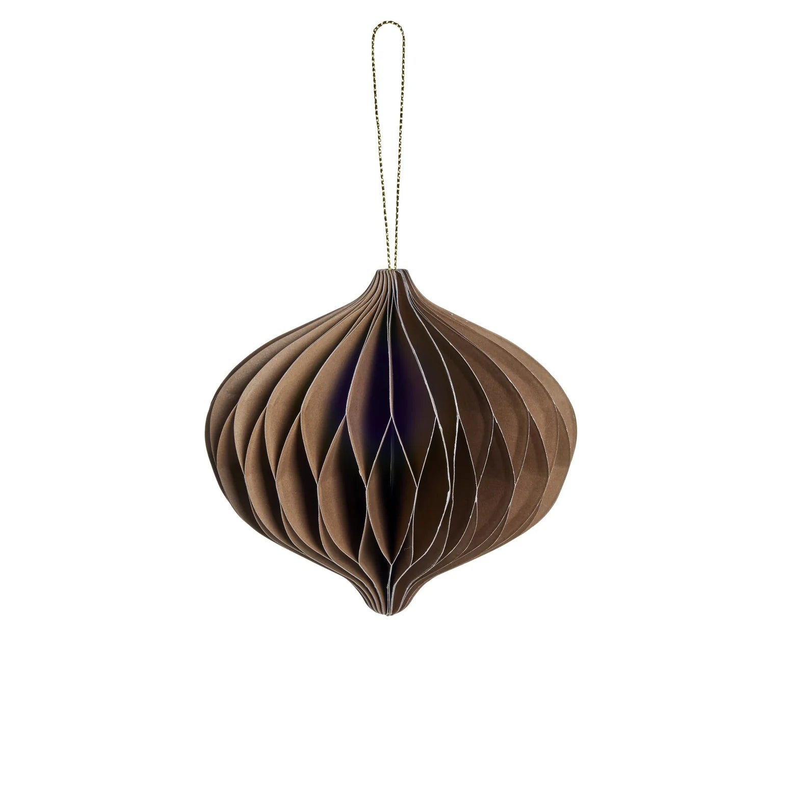 Poelle Ornament aus Papier - Hellbraun - GUNDT HOME