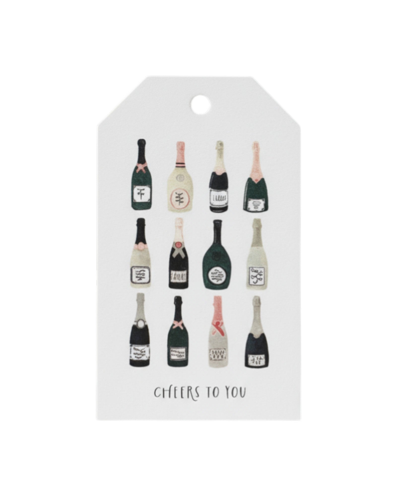 Geschenkanhänger · Champagne bottles - GUNDT HOME