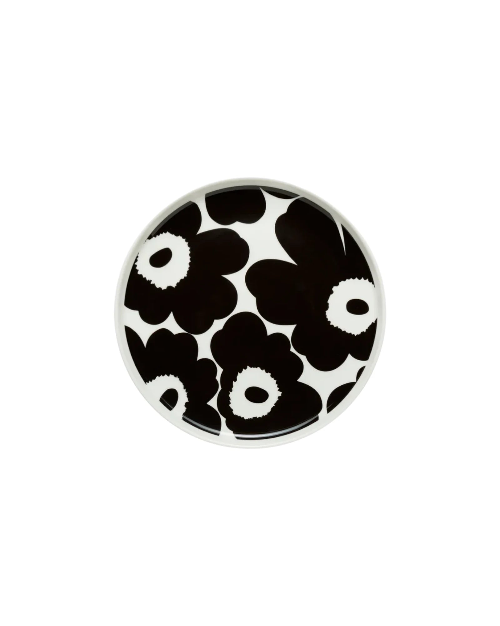Teller Unikko Schwarz/Weiß 20cm - GUNDT HOME