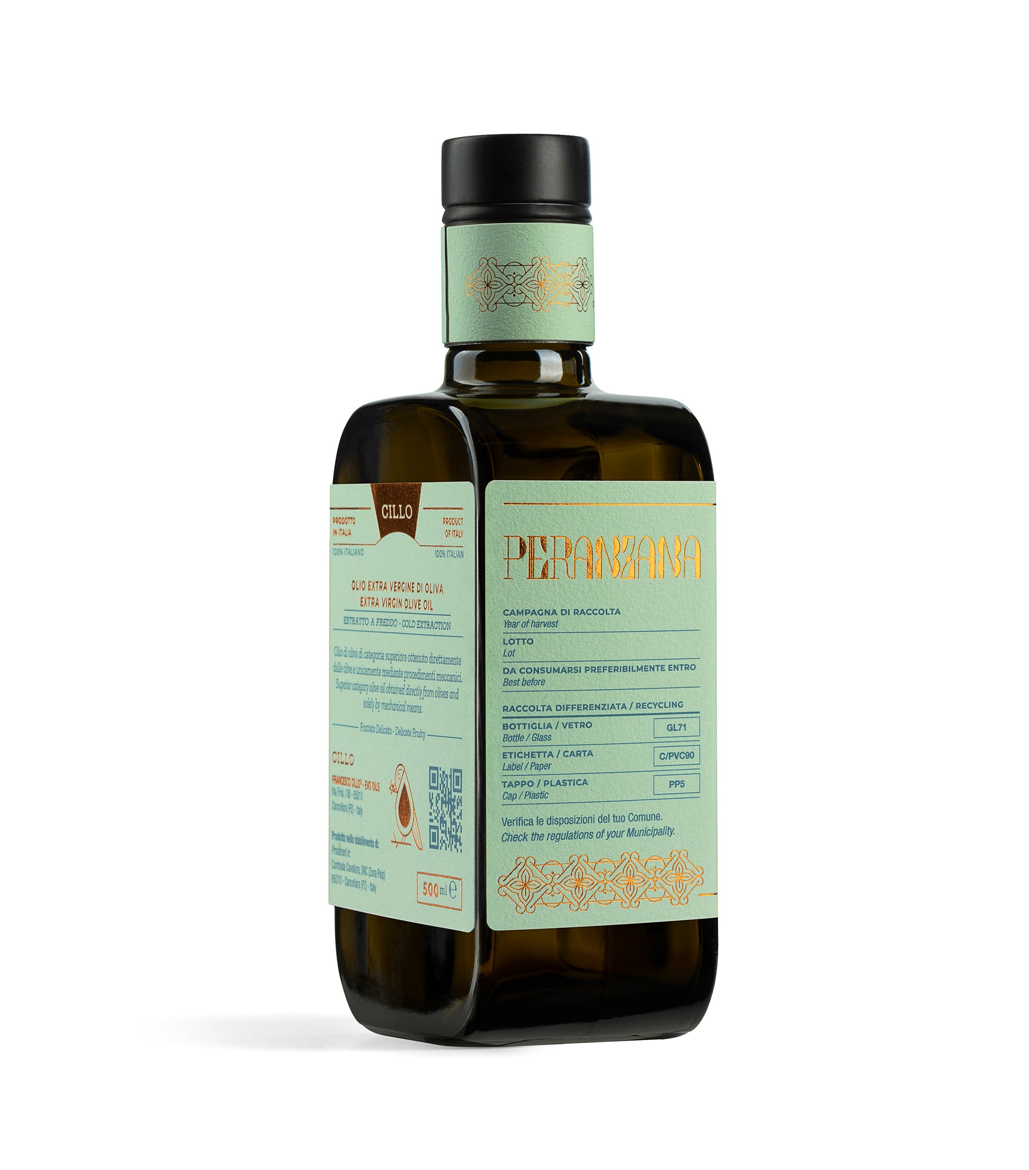 Mono, Peranzana – Natives Olivenöl Extra 500ml - GUNDT HOME