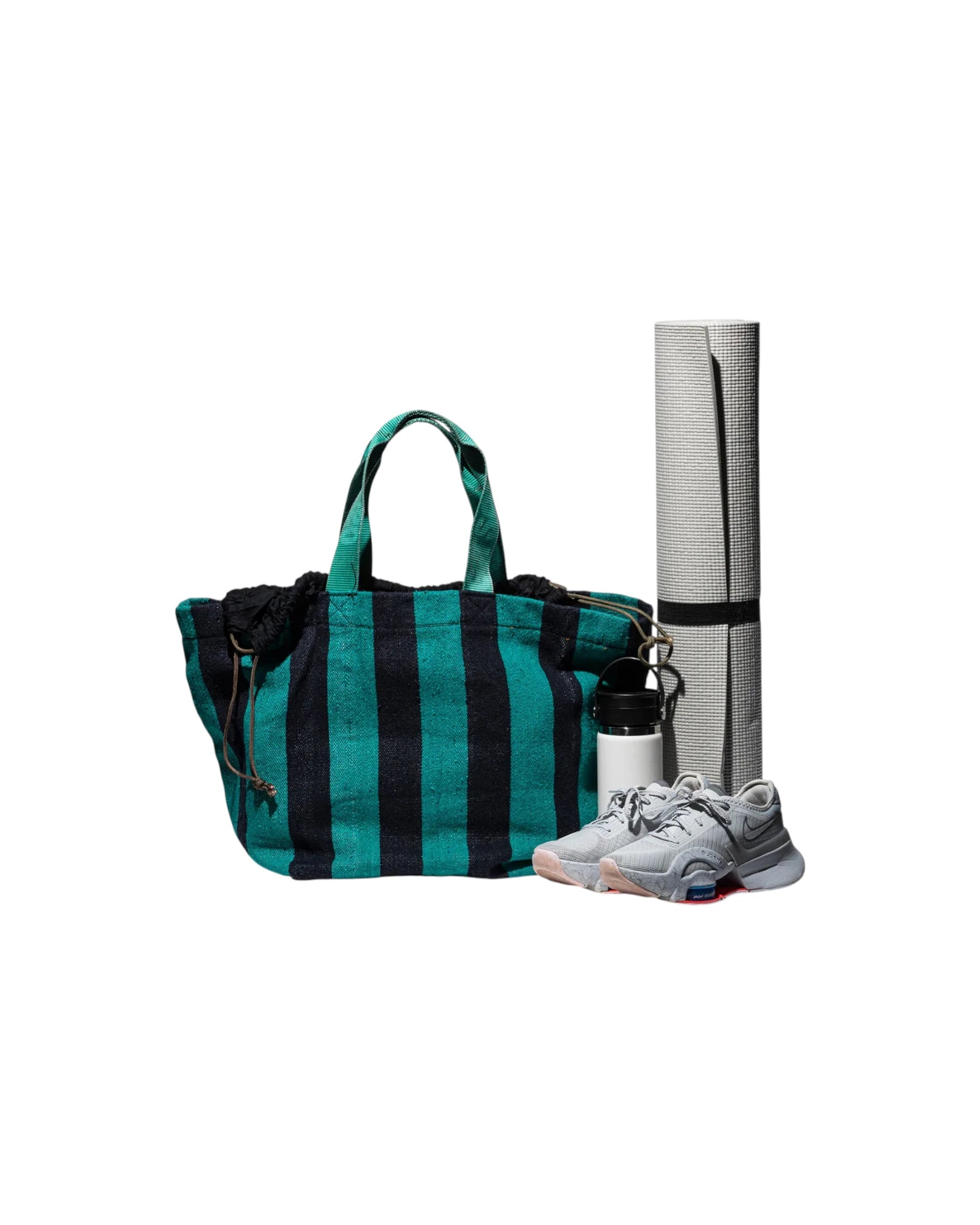Rug Bag Turquoise x Navy Blue - GUNDT HOME