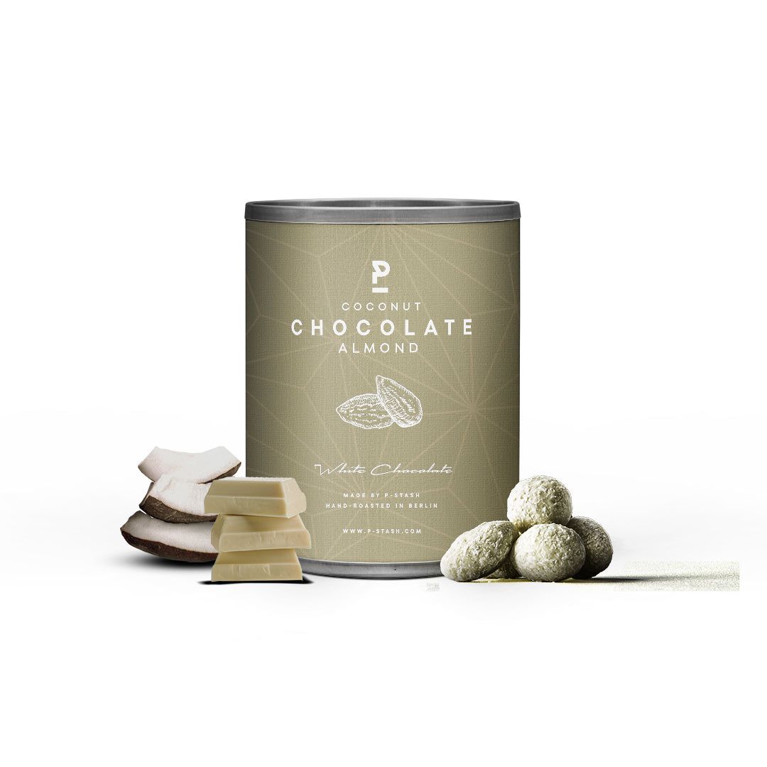 Mandel - Weisse Schokolade mit Kokosflocken - Mini 60g - GUNDT HOME