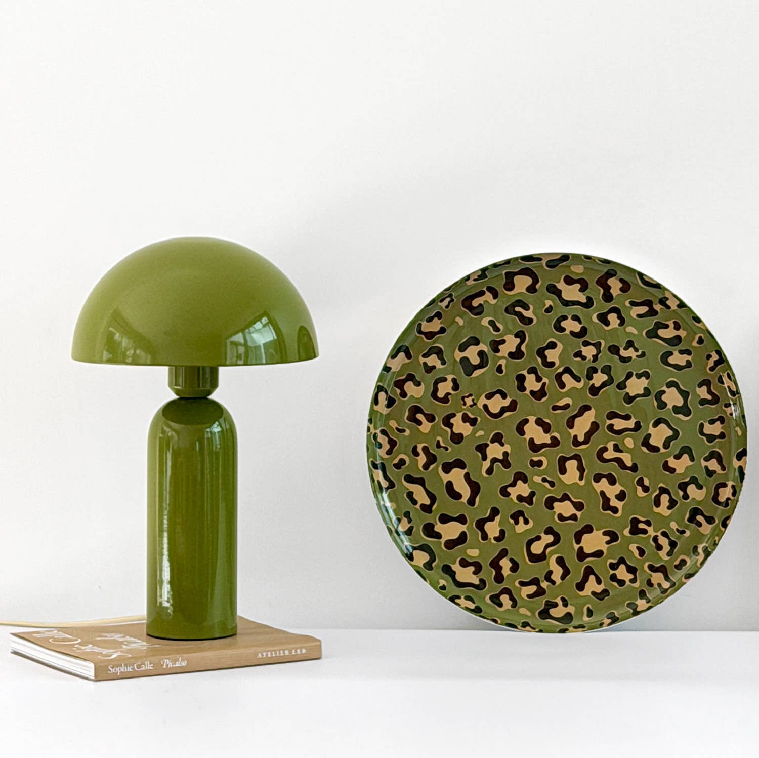 Lampe Abra khaki Ø22 H35 cm