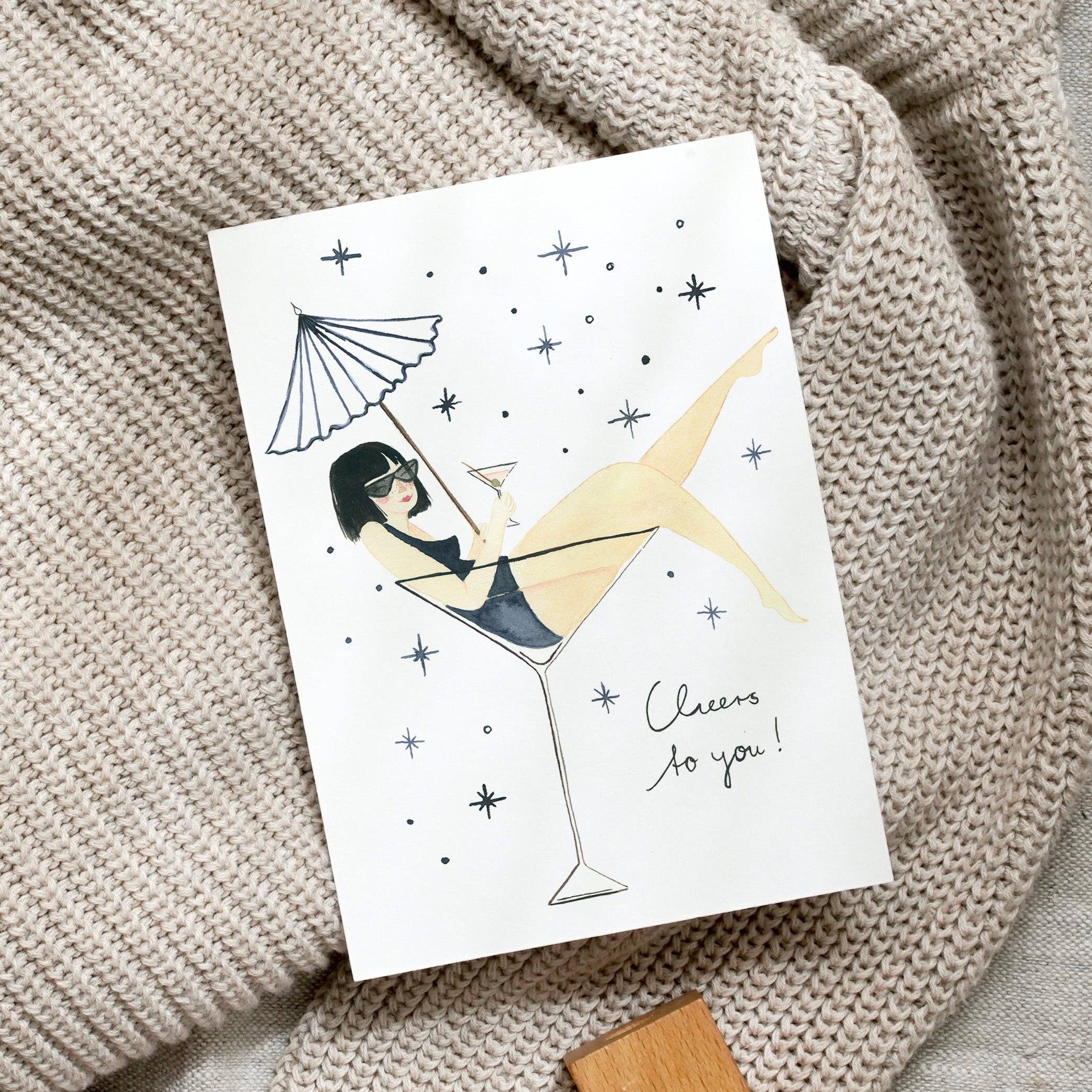 Postkarte · Lady Cocktail - GUNDT HOME