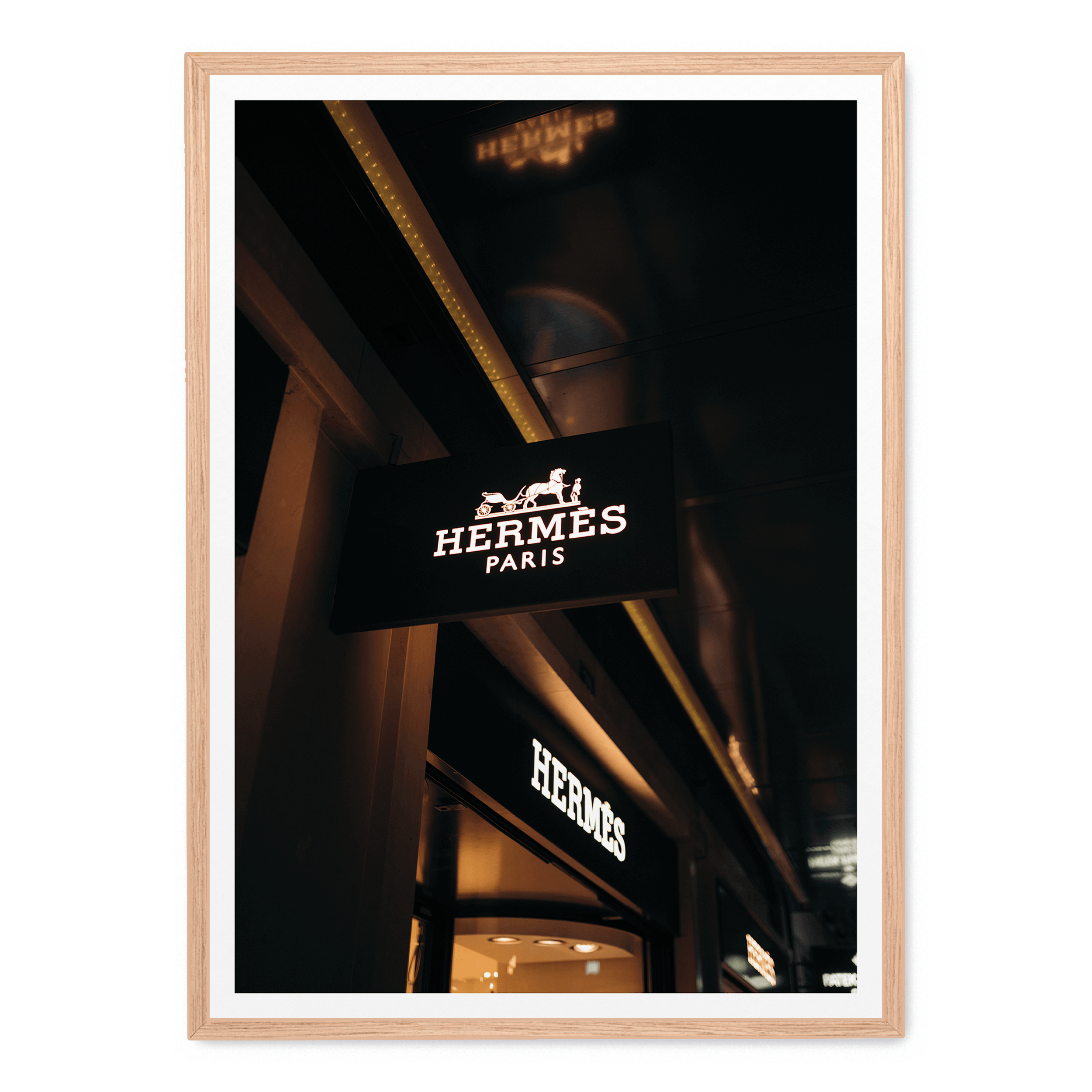 Hermés bei Nacht Poster: No frame / A4 (21 x 29,7 cm)