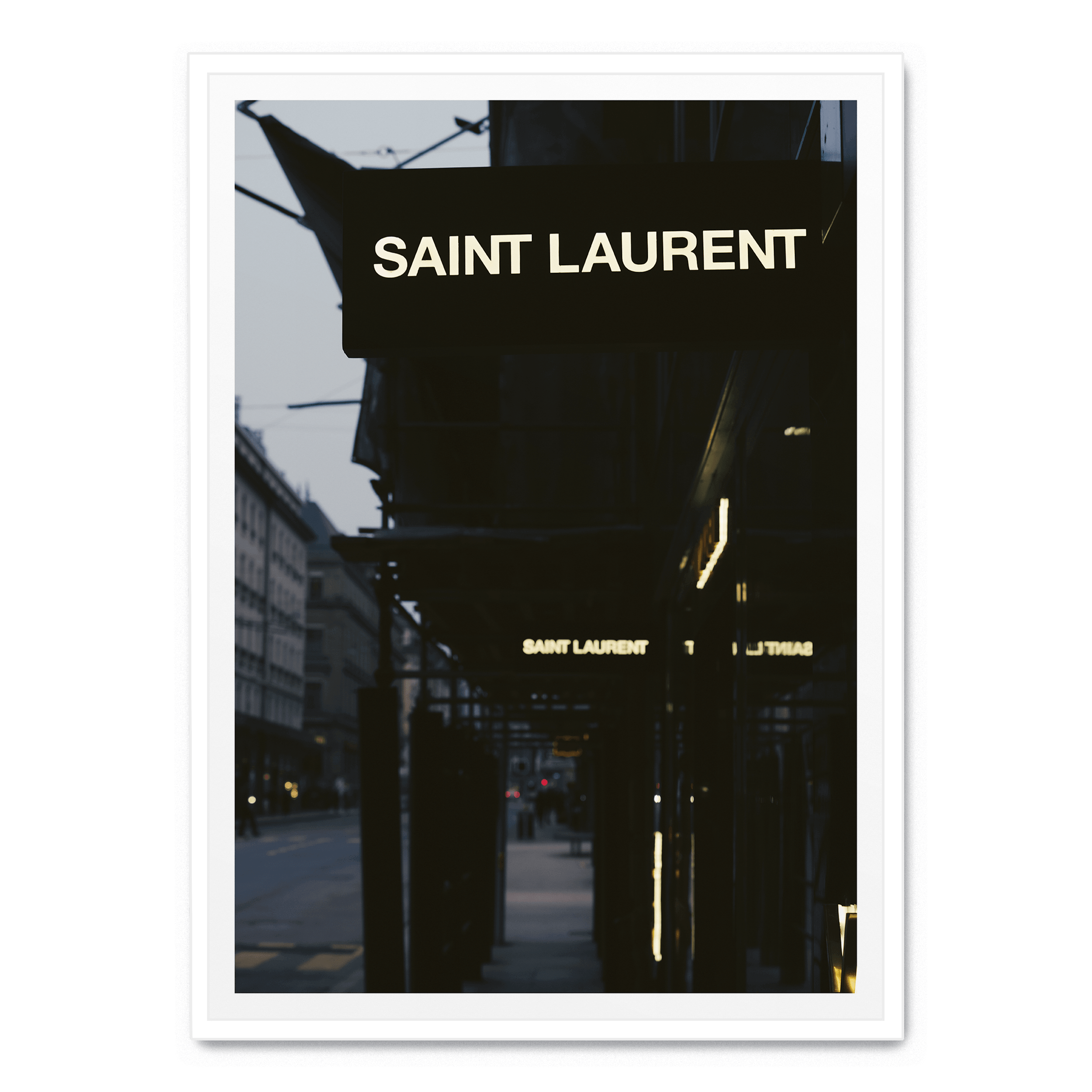 Saint Laurent Nachtplakat: No frame / A4 (21 x 29,7 cm)