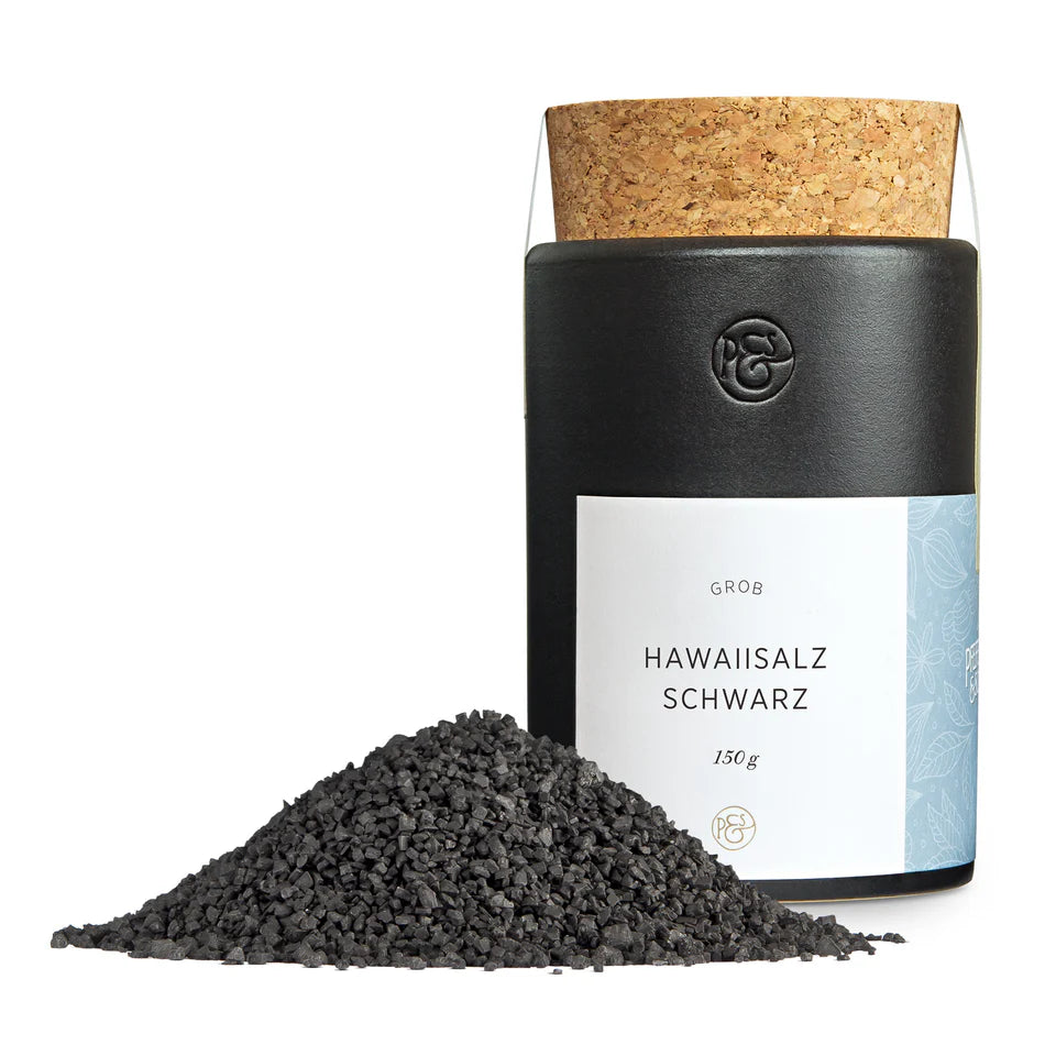 Hawaii Salz schwarz Keramikdose - GUNDT HOME
