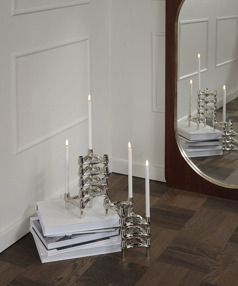 Nagel LED Stabkerzen weiß