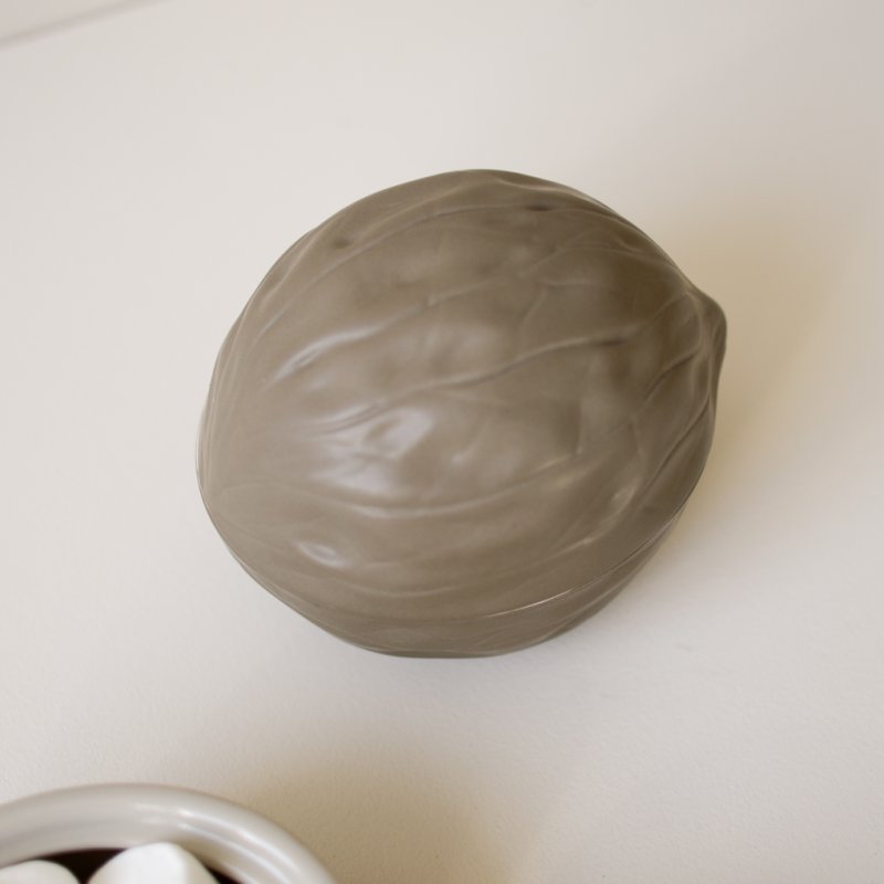 Wallnus Keramikdose Beige