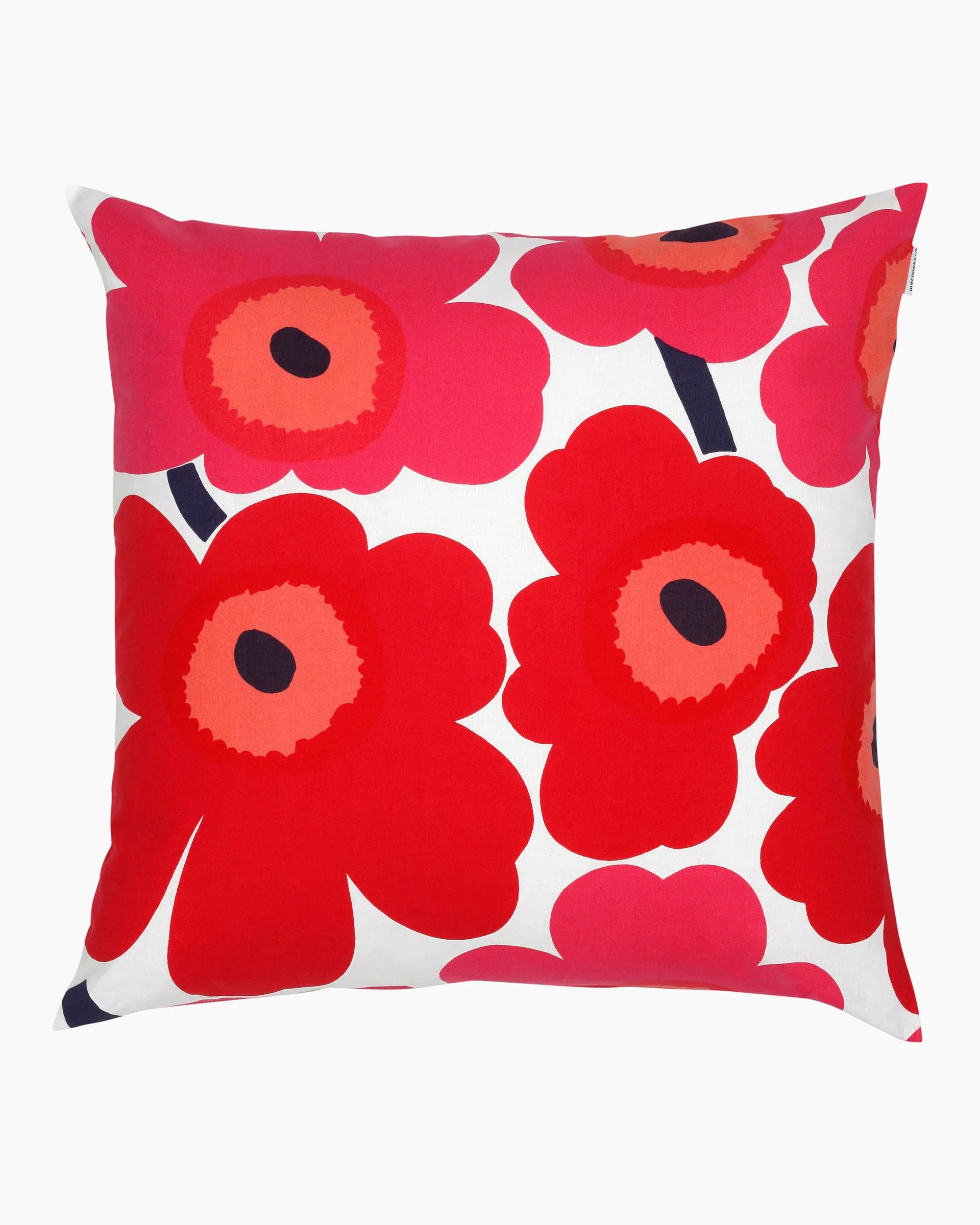 Pieni Unikko Rot Kissenbezug mit Blumen-Design