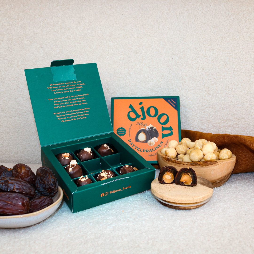 Dattelpralinen: Macadamia Mania (Bio) - GUNDT HOME