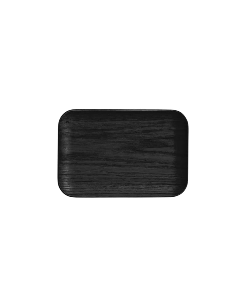 Hanna Holztablett aus Wengeholz schwarz 19 cm - GUNDT HOME