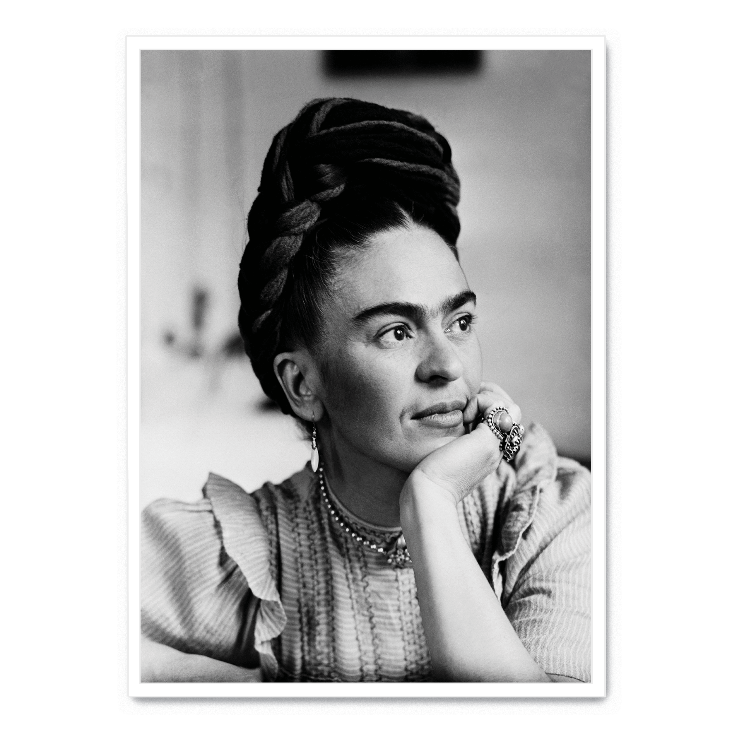Frida-Kahlo-Pose-Plakat: No frame / A4 (21 x 29,7 cm)