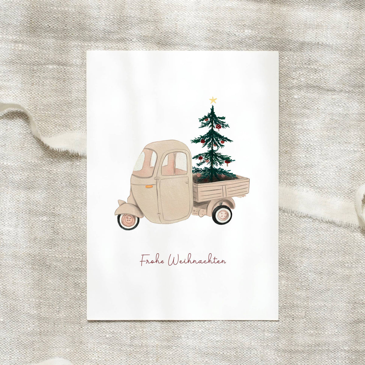 Postkarte · Christmas Vehicle