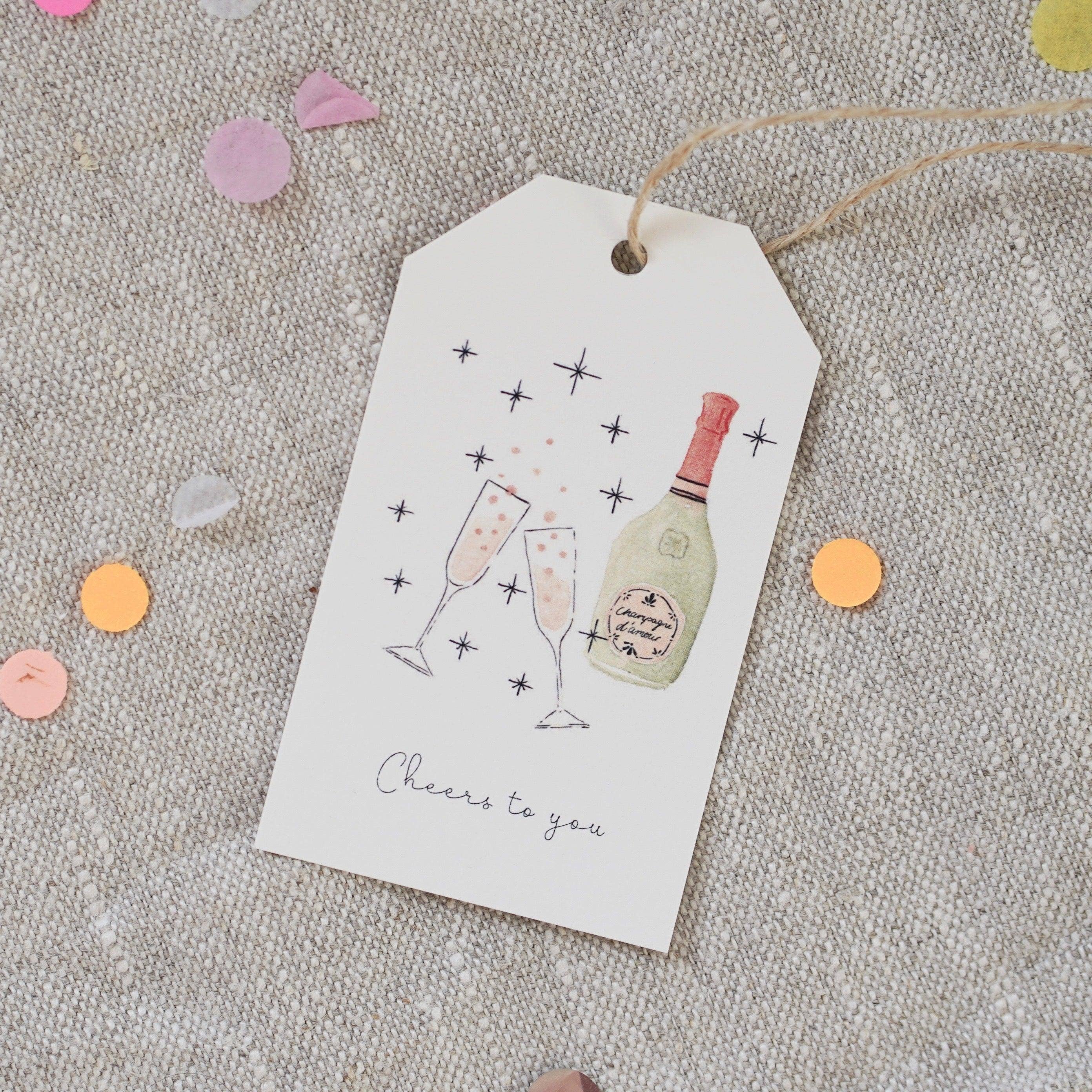 Geschenkanhänger · Cheers to you - GUNDT HOME