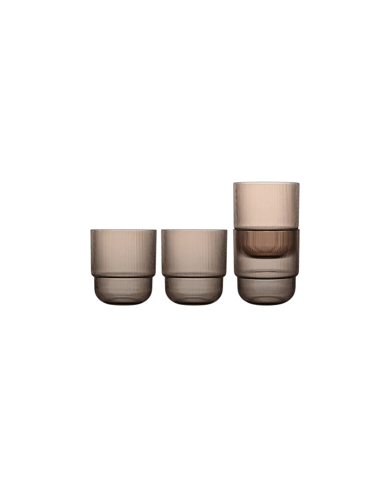 Billi Wassergläser braun 4er-Set 40 cl - GUNDT HOME