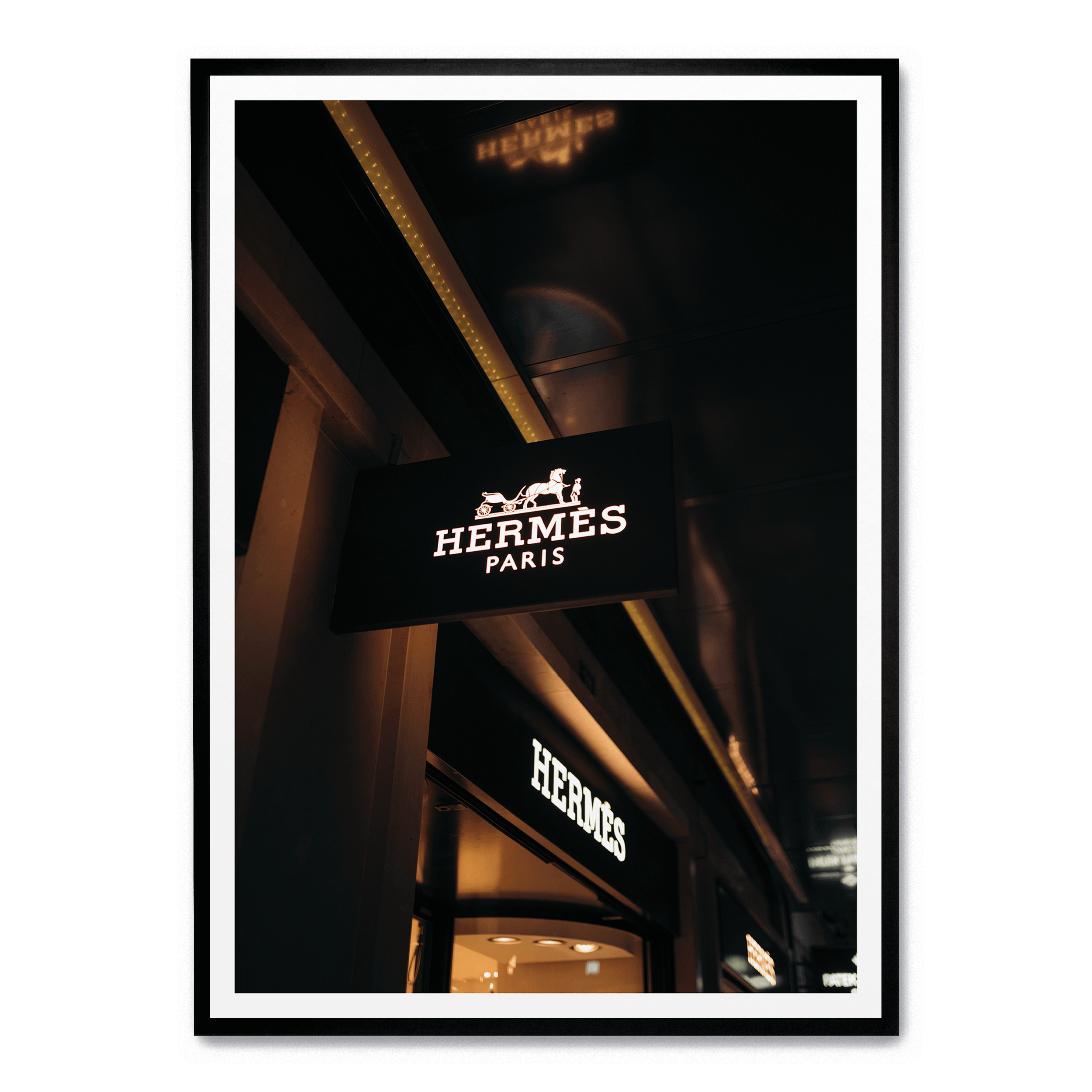 Hermés bei Nacht Poster: No frame / A4 (21 x 29,7 cm)