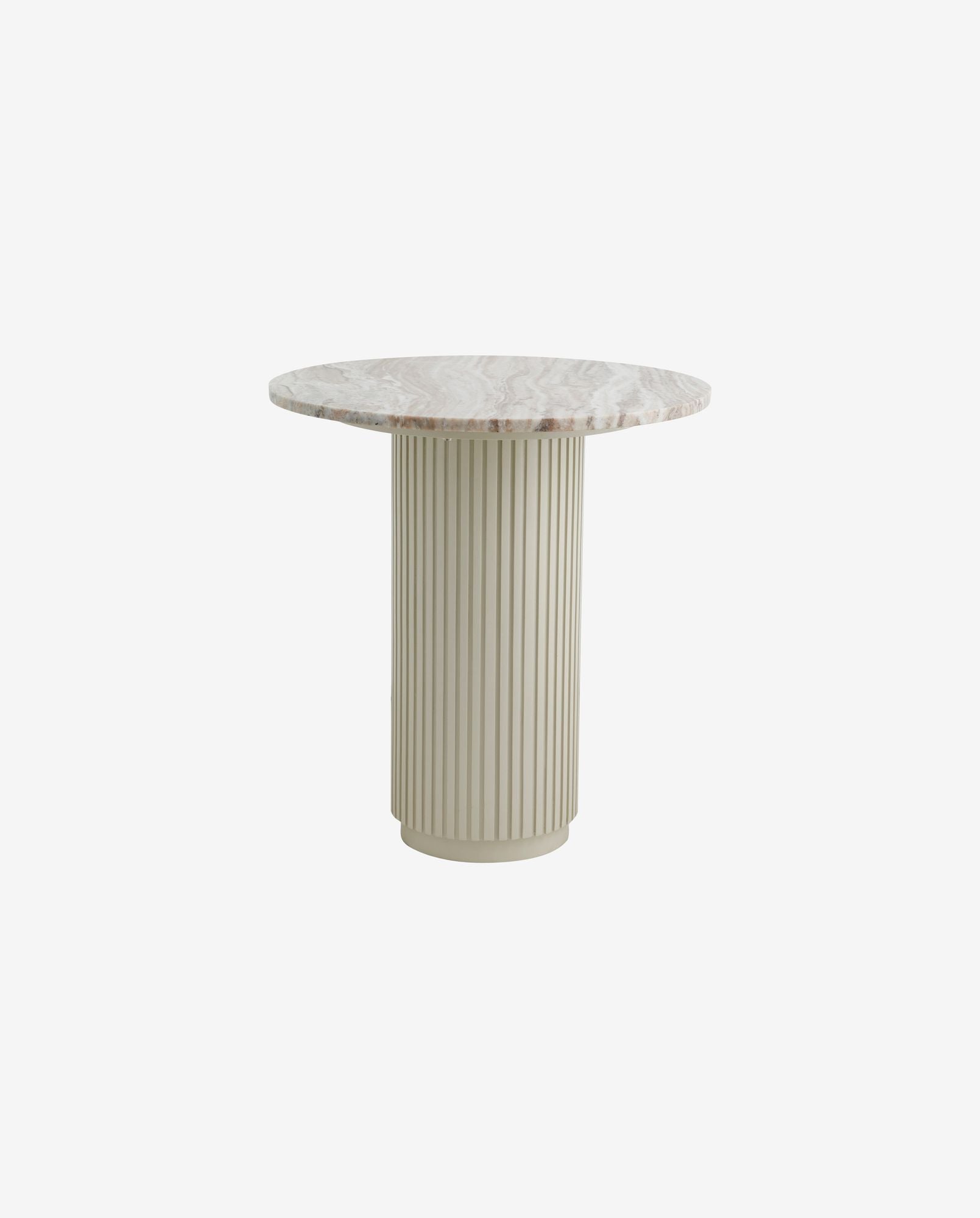 ERIE cafe table - ivory marble top - GUNDT HOME