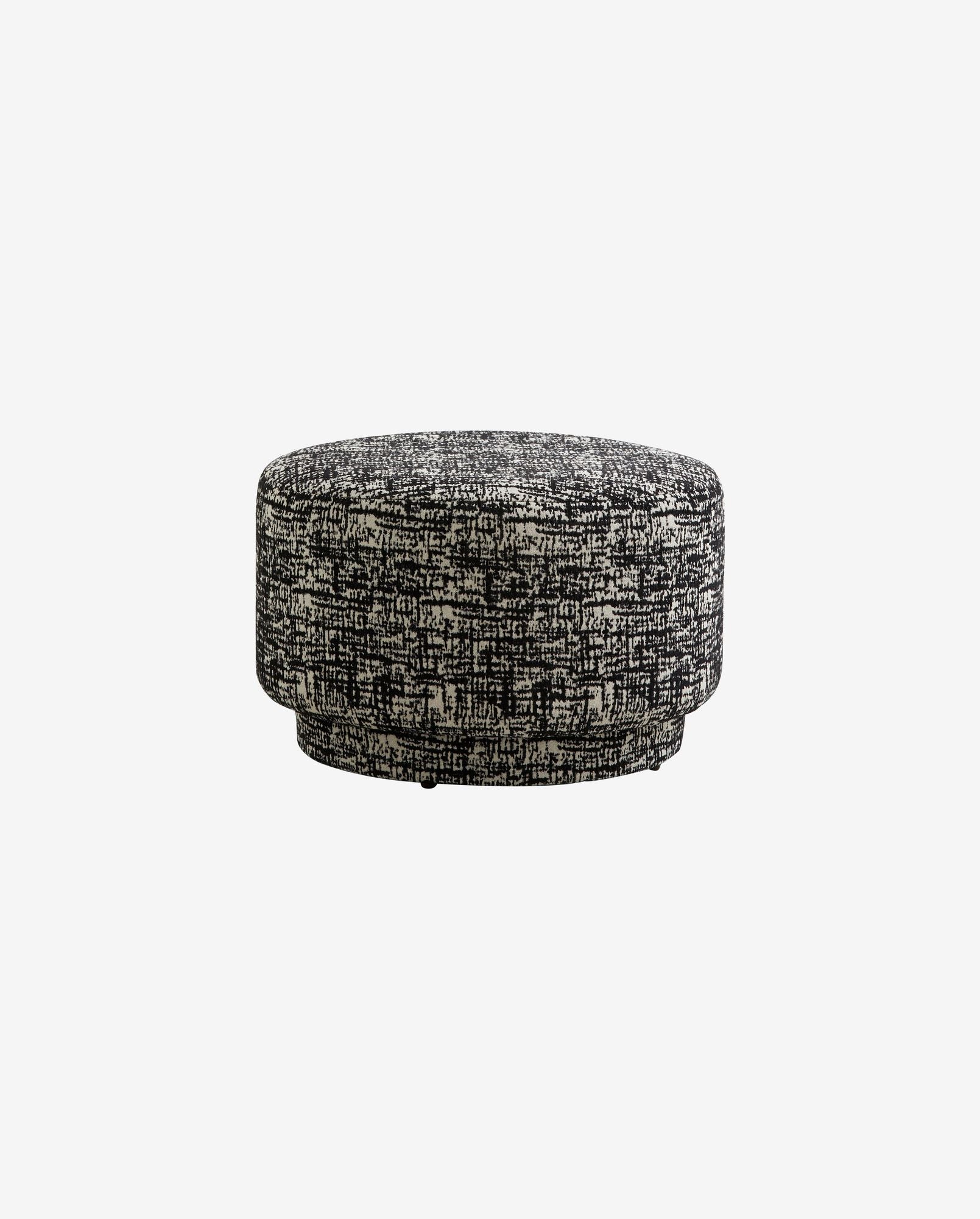 BOMU pouf - black/white - GUNDT HOME