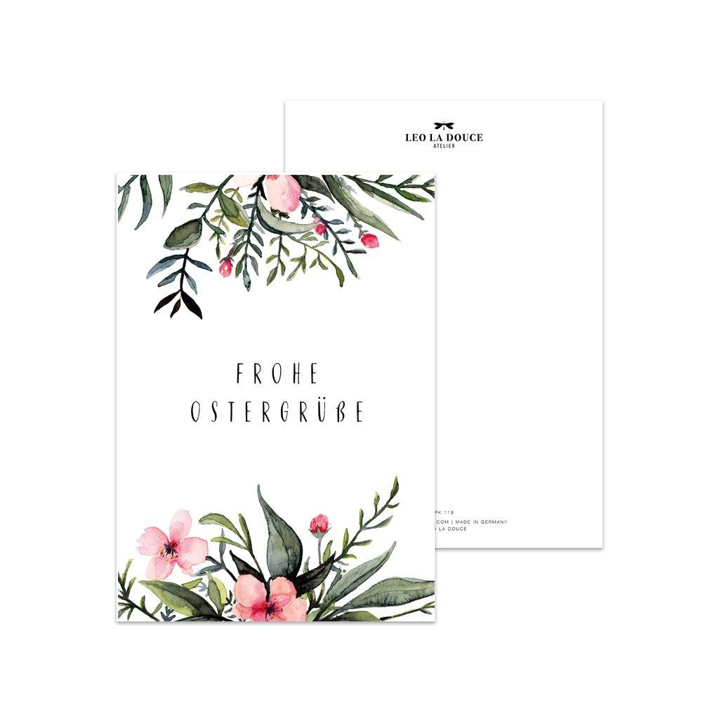 Postkarte - Frohe Ostergrüße - GUNDT HOME