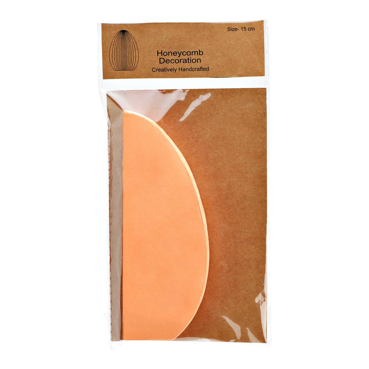 Honeycomb Osterei aus Papier/Pappe peach (B/H/T) 11x15x11cm - GUNDT HOME