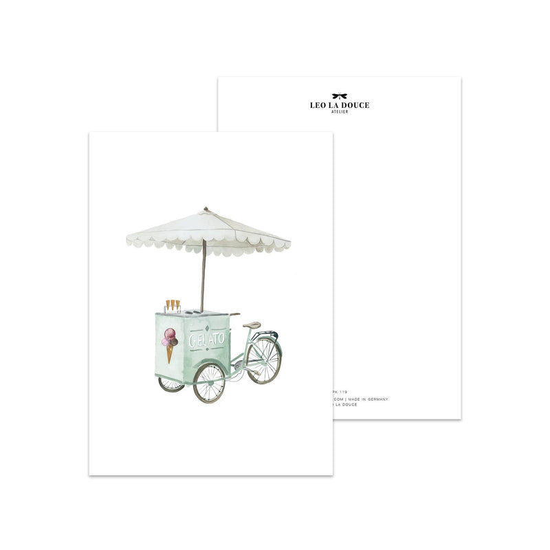 Postkarte - Gelato Bike - GUNDT HOME
