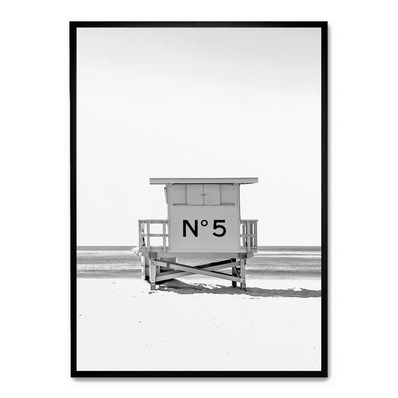 Chanel-Strandhütte-Plakat: No frame / A4 (21 x 29,7 cm)