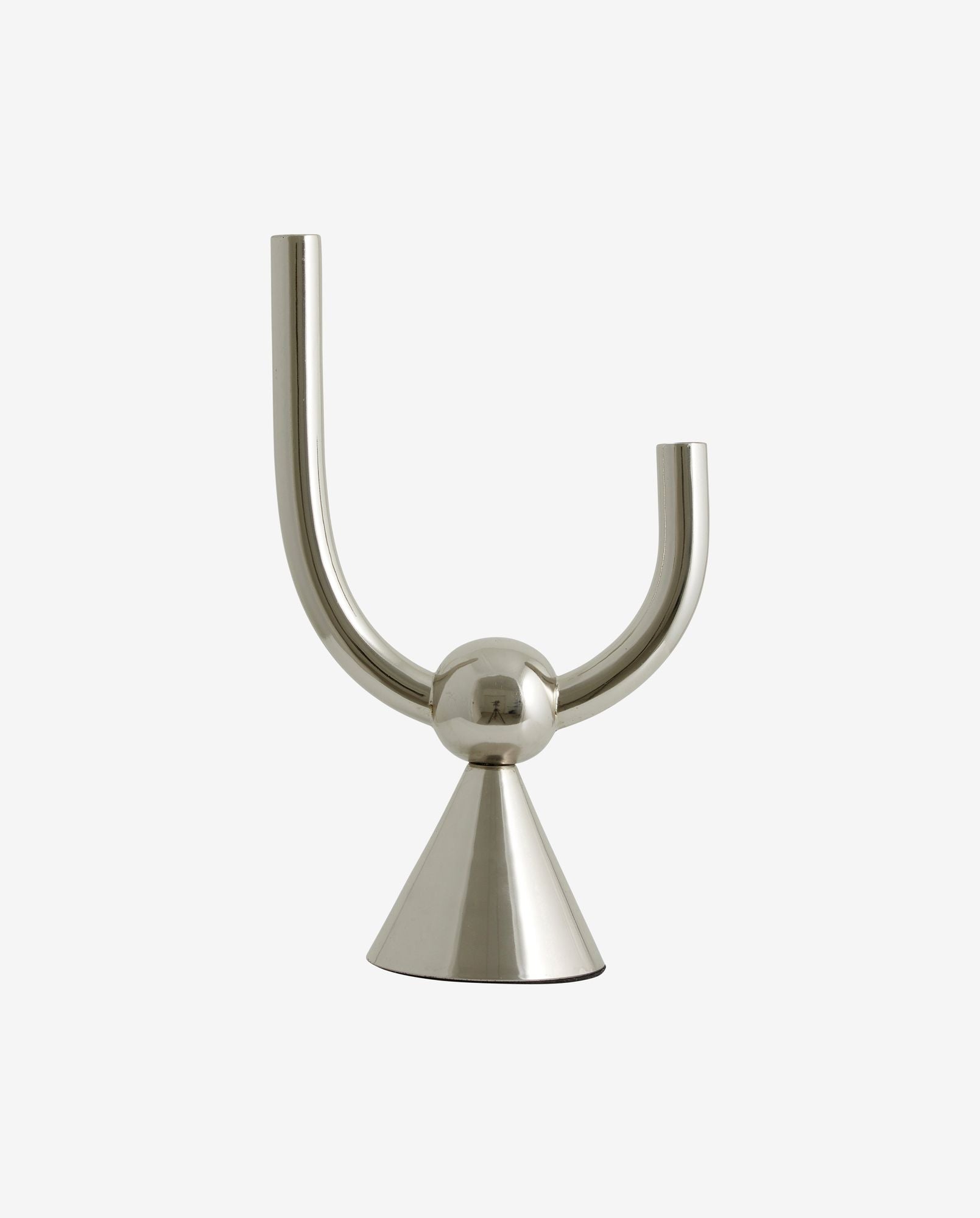 CORFU candle holder - chrome finish