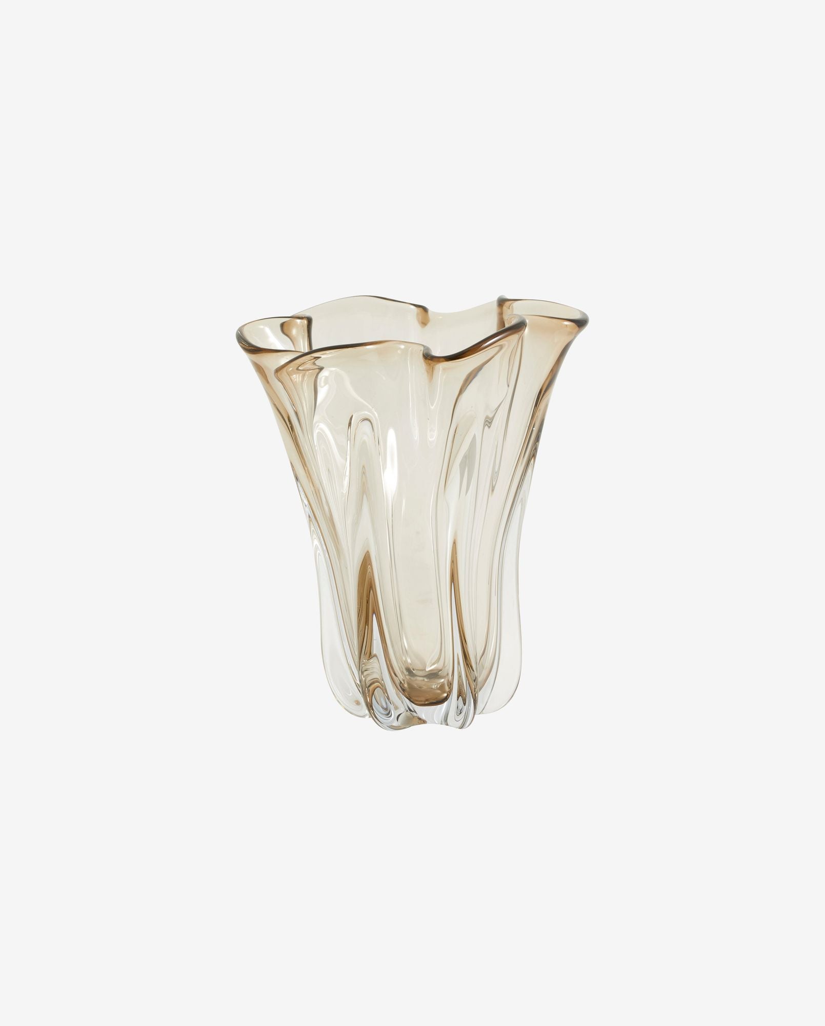 KOMNIO vase - light brown - GUNDT HOME