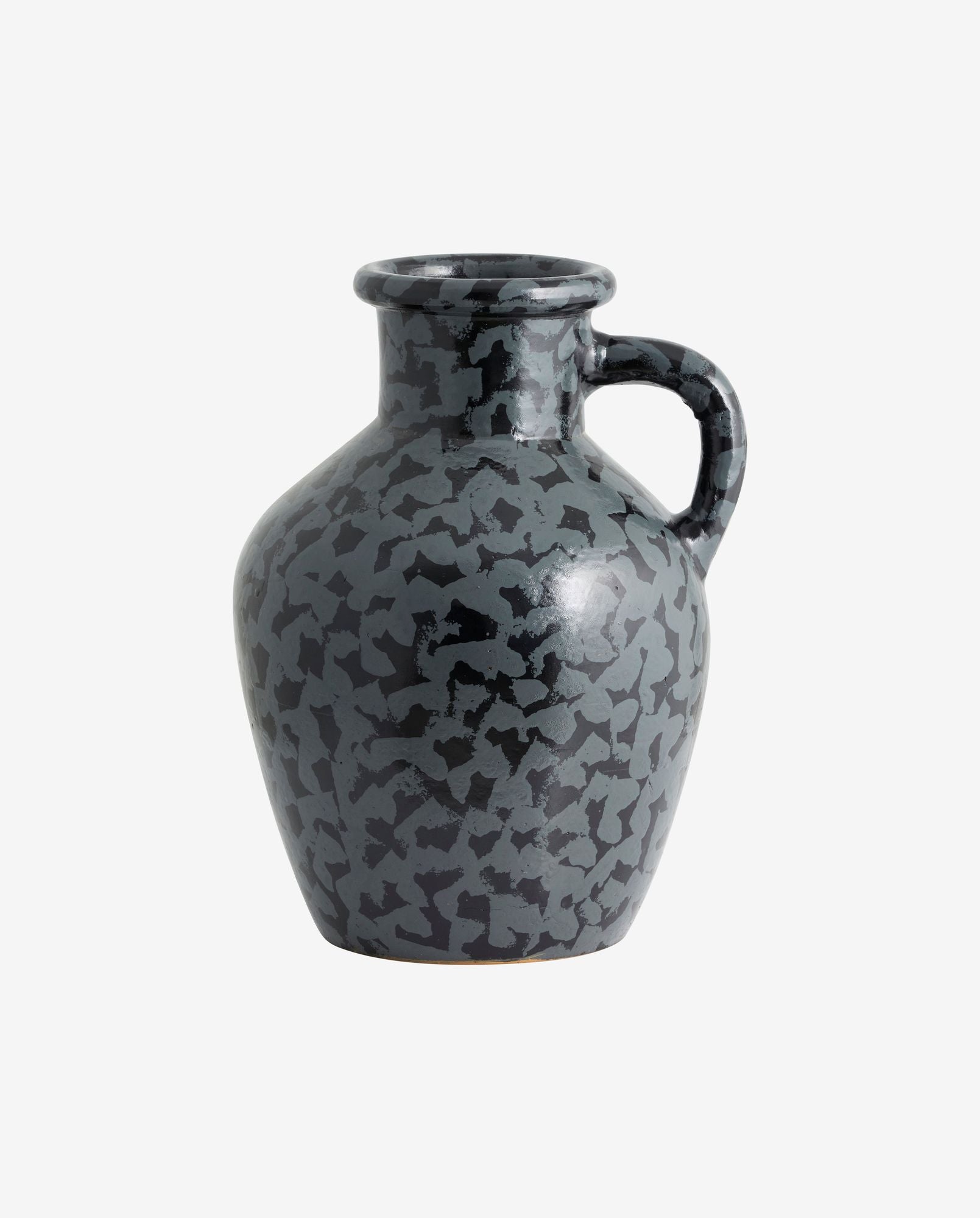 BATAM vase, glazed - black - GUNDT HOME