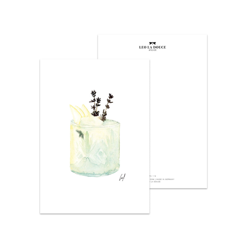 Postkarte · Gin | Cocktail - GUNDT HOME