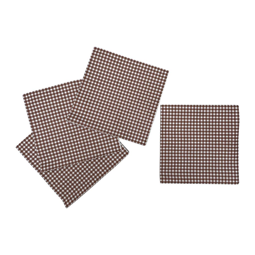 Papierserviette Vichy braun x20